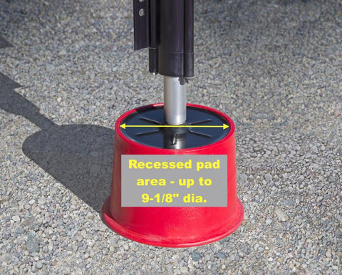 Andersen Jack Block Recessed Pad Detail - 9-1/8 Diameter Specification | United RV Parts