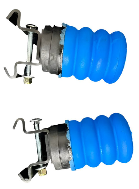 Blue SumoSprings Installation Views - Top and Bottom Mounting Configuration | United RV Parts