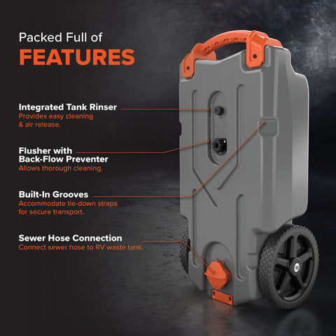 Rhino Tank Features Graphic - Rear Technical Details Display | United RV Parts