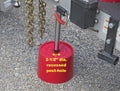 Red Jack Block Center Post Hole - 2-1/2 Diameter Specification Detail | United RV Parts