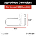 Furrion Side Camera with LED Marker Light Dimensions - Technical Specifications | United RV Parts