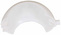 White Plastic RV Toilet Ball Component 385310681 - Top View Detail | United RV Parts
