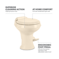 Bone Dometic 300 RV Toilet - Feature Callouts Diagram | United RV Parts