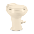 Bone Dometic 300 RV Toilet - Side Profile View | United RV Parts