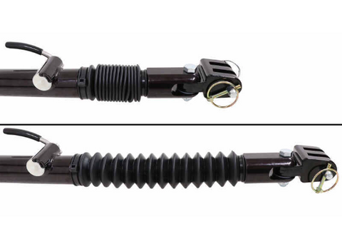 Black Spiral Tow Bar Cable Detail - Compressed and Extended | United RV Parts