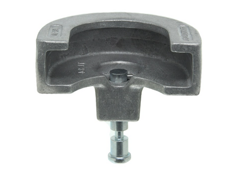 Silver Cast Aluminum Coupler Lock - Bottom View | United RV Parts