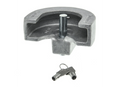 Silver Cast Aluminum Trailer Lock - Internal Mechanism View | United RV Parts