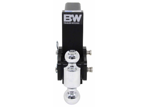 Black B&W TS20040B Triple Ball Hitch Mount - Front View | United RV Parts