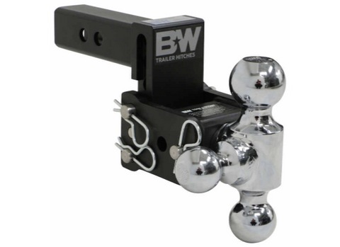 B&W TS10047B Tri Ball Trailer Hitch Mount - Front Left Angle View | United RV Parts