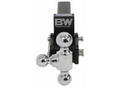 B&W TS10047B Tri Ball Hitch Mount - Vertical Side Profile View | United RV Parts