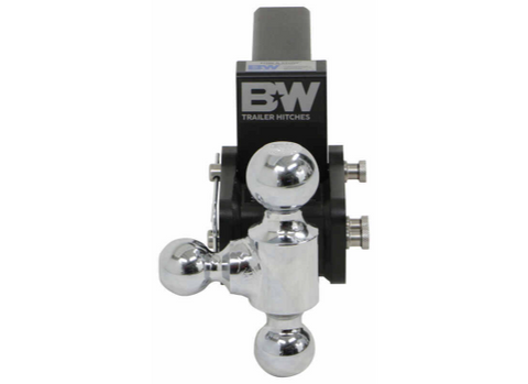 B&W TS10047B Tri Ball Hitch Mount - Vertical Side Profile View | United RV Parts