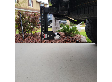 B&W Hitch Mount TS10043B Installed on Truck - Low Angle View | United RV Parts