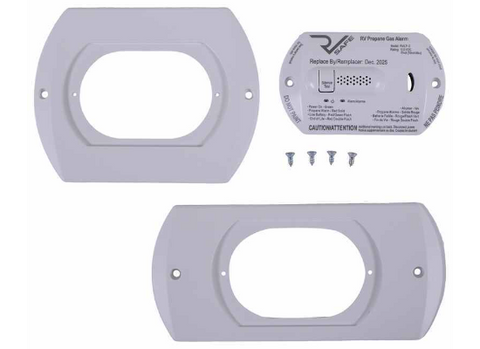 RV LP Gas Detector Kit Components - Flat Layout | United RV Parts
