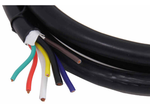 Multicolor 7-Way Trailer Wire - Color-Coded Wires Detail | United RV Parts