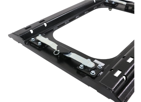 Demco 6175 Prep Bracket Corner Close-Up - Slider Rail and Latch Mechanism Detail | United RV Parts