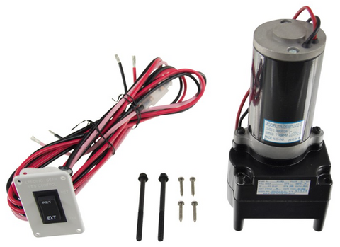 Black Landing Gear Motor Kit with Switch & Hardware - All Components | United RV Parts