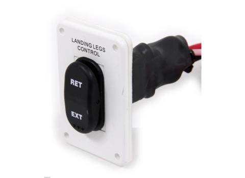 White Landing Gear Control Switch RET EXT Buttons - Close-up Detail | United RV Parts