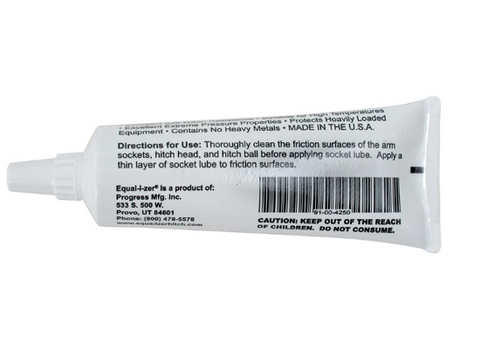 Fastway Equal-i-zer Hitch Lubricant 91-00-4250 - Back Label with Directions | United RV Parts