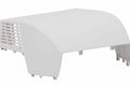 White Furrion Chill Cube 18K RV Air Conditioner Shroud - Angled View with Vent Grille | United RV Parts