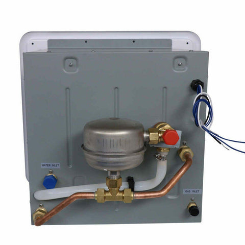 Furrion Tankless RV Water Heater - Bottom Connection View Gas Water Inlet | United RV Parts