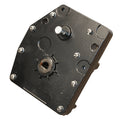 Black Metal RV Landing Gear Gearbox LG-179015 - Angle View Internal Mechanism | United RV Parts