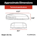 Furrion Chill HE RV Air Conditioner Dimensions - 41.57x29.1x9.96 in, 89.3 lbs | United RV Parts