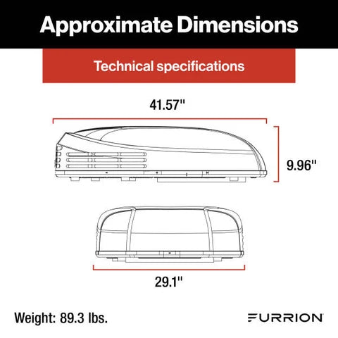Furrion | Chill Cube RV Air Conditioner Low Profile | 2025059446 | 15,000 BTU | FACR15LPVS-BL-AM | Heat Pump | White