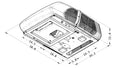 Coleman Mach 10 RV AC Unit - Installation Dimensions Diagram | United RV Parts