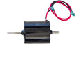 Black MC Enterprises 30133MC Atwood Furnace Replacement Motor - Side View with Wiring Leads | United RV Parts