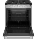GE Profile PLD621RWSS RV Drop-In Gas Range with Oven Door Open - Interior View | United RV Parts