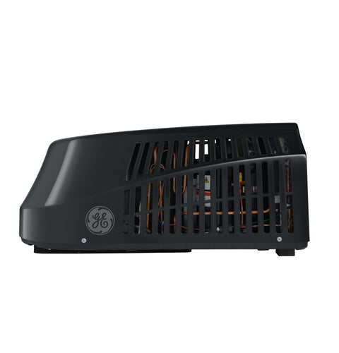 Black GE GRHS13XHHB RV Air Conditioner - Side Profile View | United RV Parts
