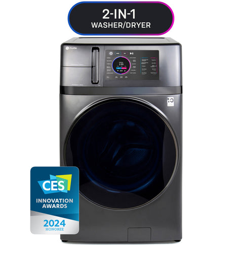 GE Profile 2-in-1 Washer Dryer Combo with CES Innovation Award Badge - Front View | United RV Parts