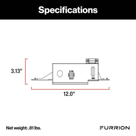 Furrion Single Zone Controller Specifications Diagram - Technical Dimensions | United RV Parts
