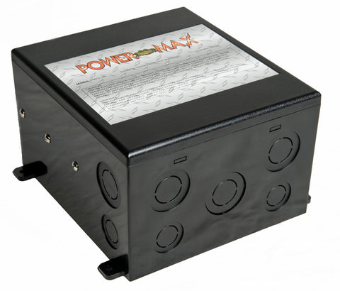 Black POWERMAX Transfer Switch - Side Profile View | United RV Parts