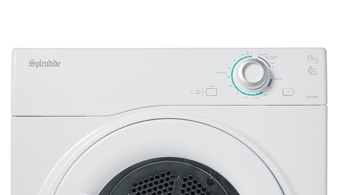 White Splendide DV6500X Stackable Dryer - Control Panel Close-up | United RV Parts