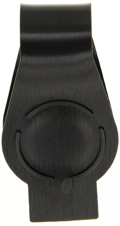 Black Plastic RV Water Inlet Plug with Strap - Front View Showing Plug Detail | United RV Parts