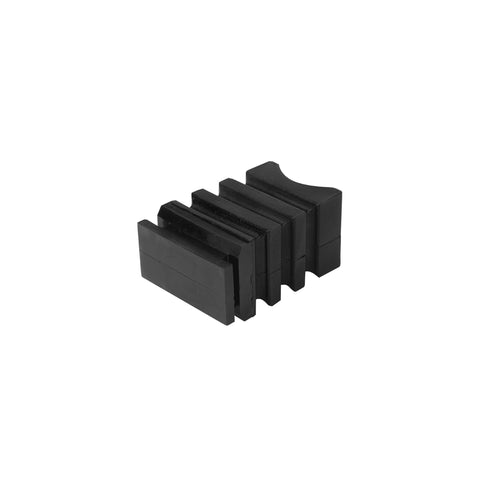 Black Rubber SumoSprings SSR-338-47 Rear Suspension Insert - Top-Down View Showing Flat Contact Surface | United RV Parts