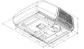 Coleman Mach Standard Height AC Dimensions Diagram - Technical Drawing | United RV Parts