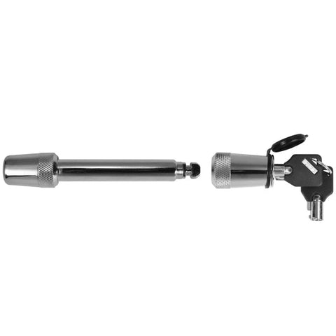 Stainless Steel Trimax SXT5 Receiver Lock Open With Keys - Side View | United RV Parts