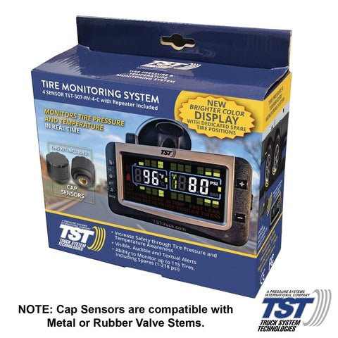 Blue TST 507 RV TPMS System Retail Box - Front View | United RV Parts