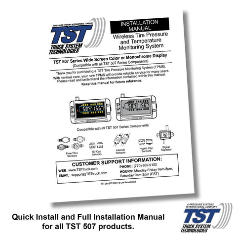 TST 507 Installation Manual - Quick Start Guide | United RV Parts