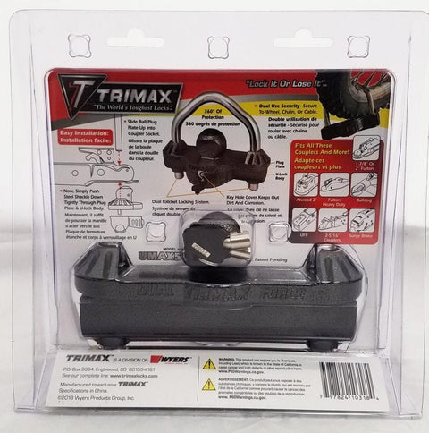 Trimax UMAX50 Installation Instructions - Package Back Detail | United RV Parts