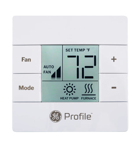White GE Profile RV Thermostat RGRWT2W - Heat Mode Display | United RV Parts