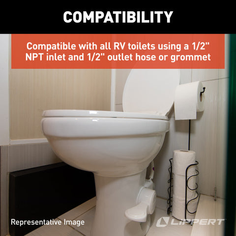 RV Toilet Valve Compatibility - 1/2 NPT Installation Guide | United RV Parts