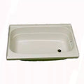 Specialty Recreation BT2440PR Parchment RV Bath Tub Right Hand Drain 24x40 - Top Angle | United RV Parts