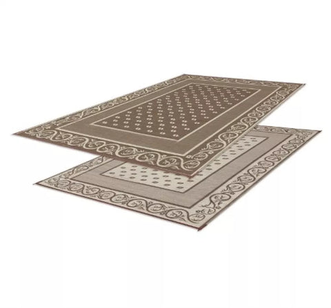 Faulkner | Tapete reversible para patio de autocaravana Vineyard | Beige | 49599 | 2,44 m x 4,88 m
