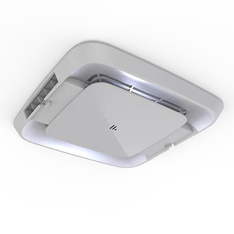 White Furrion Chill RV AC Distribution Box with LED Light - Bottom Angle View | United RV Parts