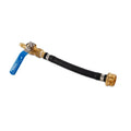 Blue Camco RV Fresh Water Blow Out Hose with Ball Valve - Product View | United RV Parts