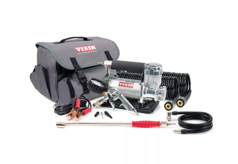 Viair 400P RVS Portable Tire Inflator Complete Kit with Grey Carry Bag | United RV Parts