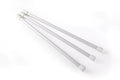 White Plastic RV Refrigerator Bars 44053 3-Pack - Angled View | United RV Parts